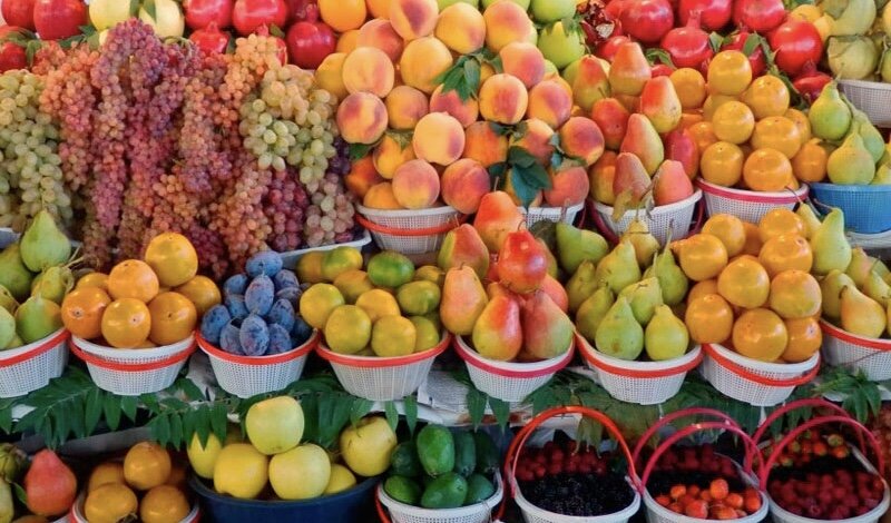 Ассортимент на рынке Еревана в сентябре 