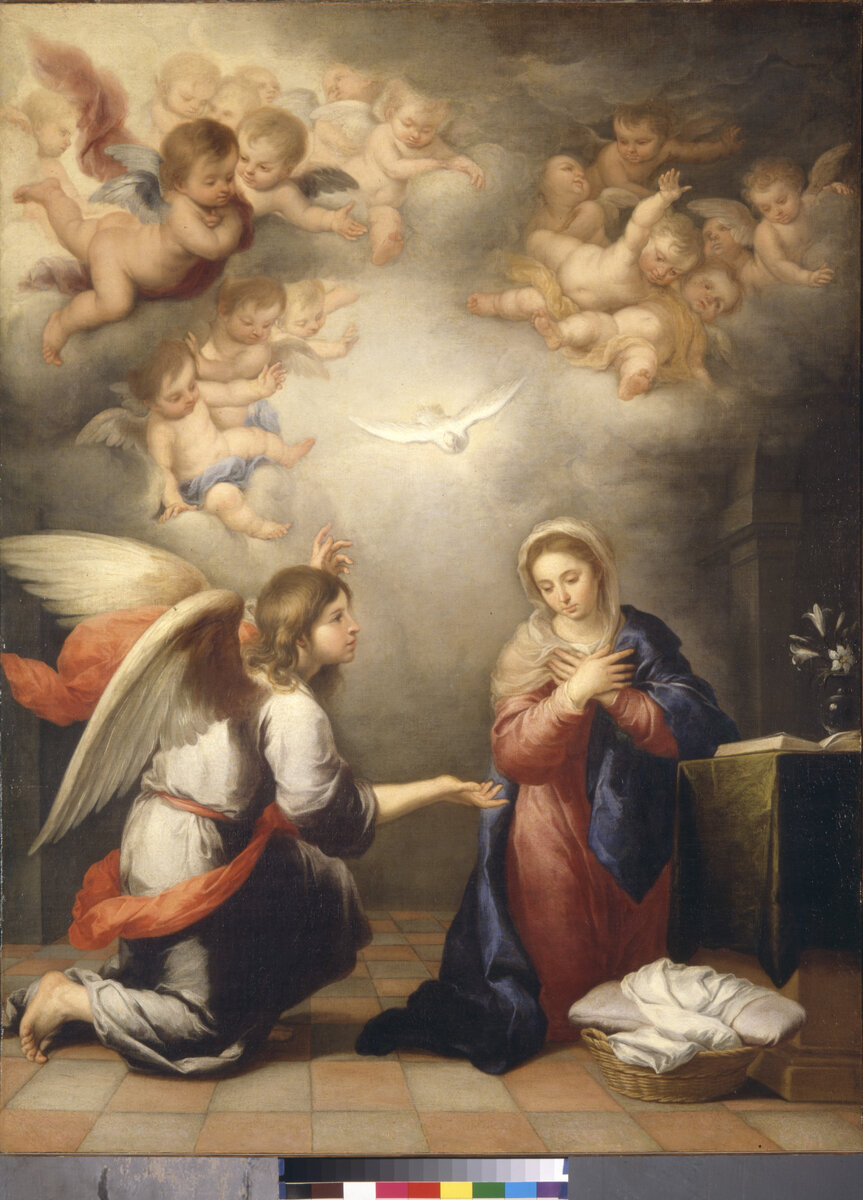 Картина: Бартоломе Эстебан Мурильо "Благовещение"