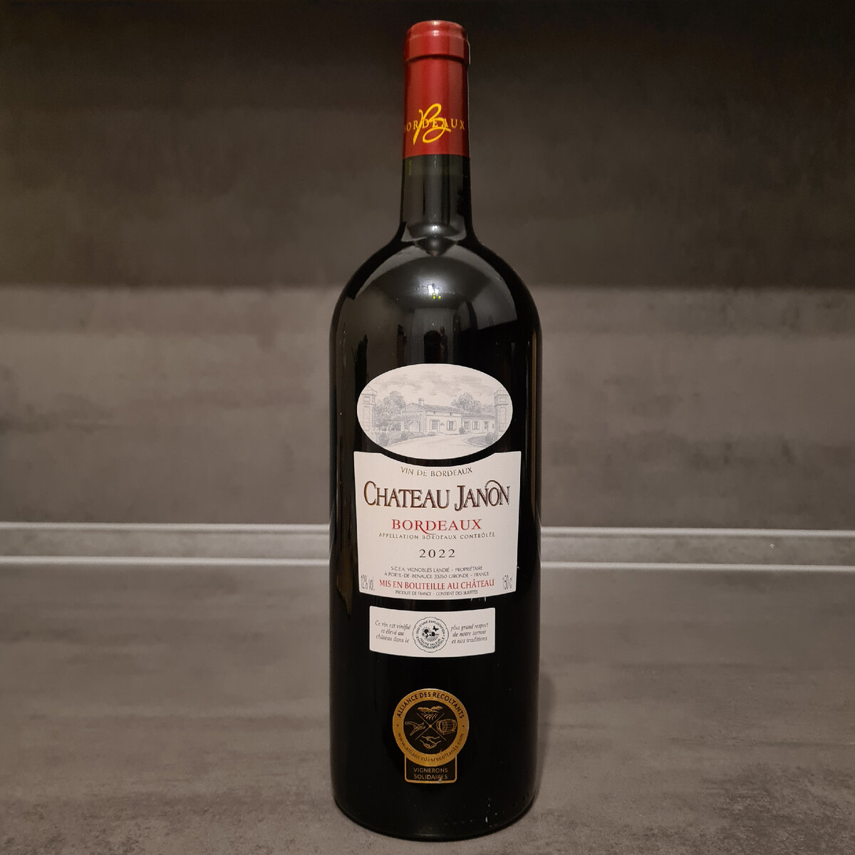 Сухое красное вино "Chateau Janon" ("Шато Жанон") от "Pierre Jean Larraqué", 2022, Франция, Бордо