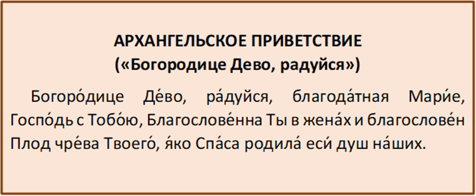 Читают ли в пост богородице дево радуйся