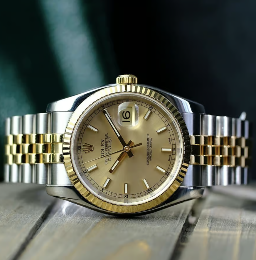 Rolex Datejust 36 116233 Желтое золото и сталь