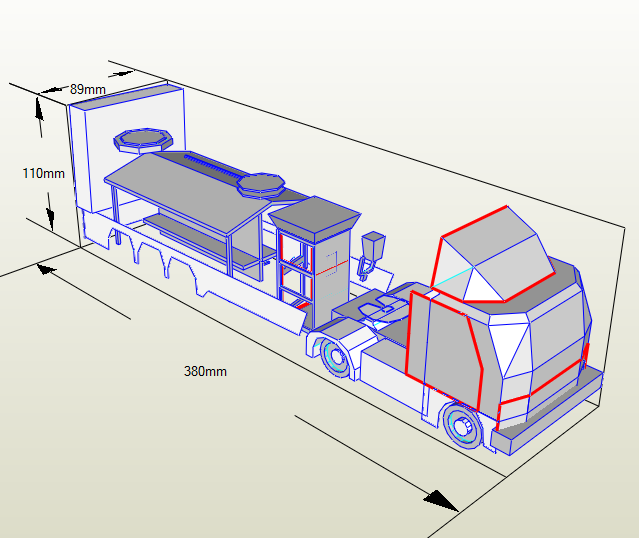 Уголок NieR:Automata: Телефонная будка, Автобусная остановка... Декор в Pepakura Designer 5 модели из бумаги 