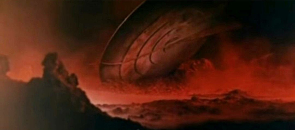 Инопланетный звездолет. Фото из свободных источников. Кадр из фильма "Туманность Андромеды", СССР, 1967г.