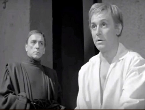 Скрин кадра из фильма режиссера Козинцева "Гамлет", 1964г.