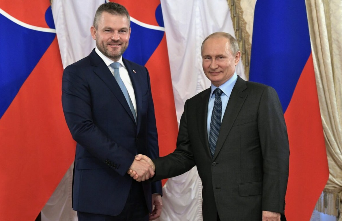 Петер Пеллегрини и Владимир Путин