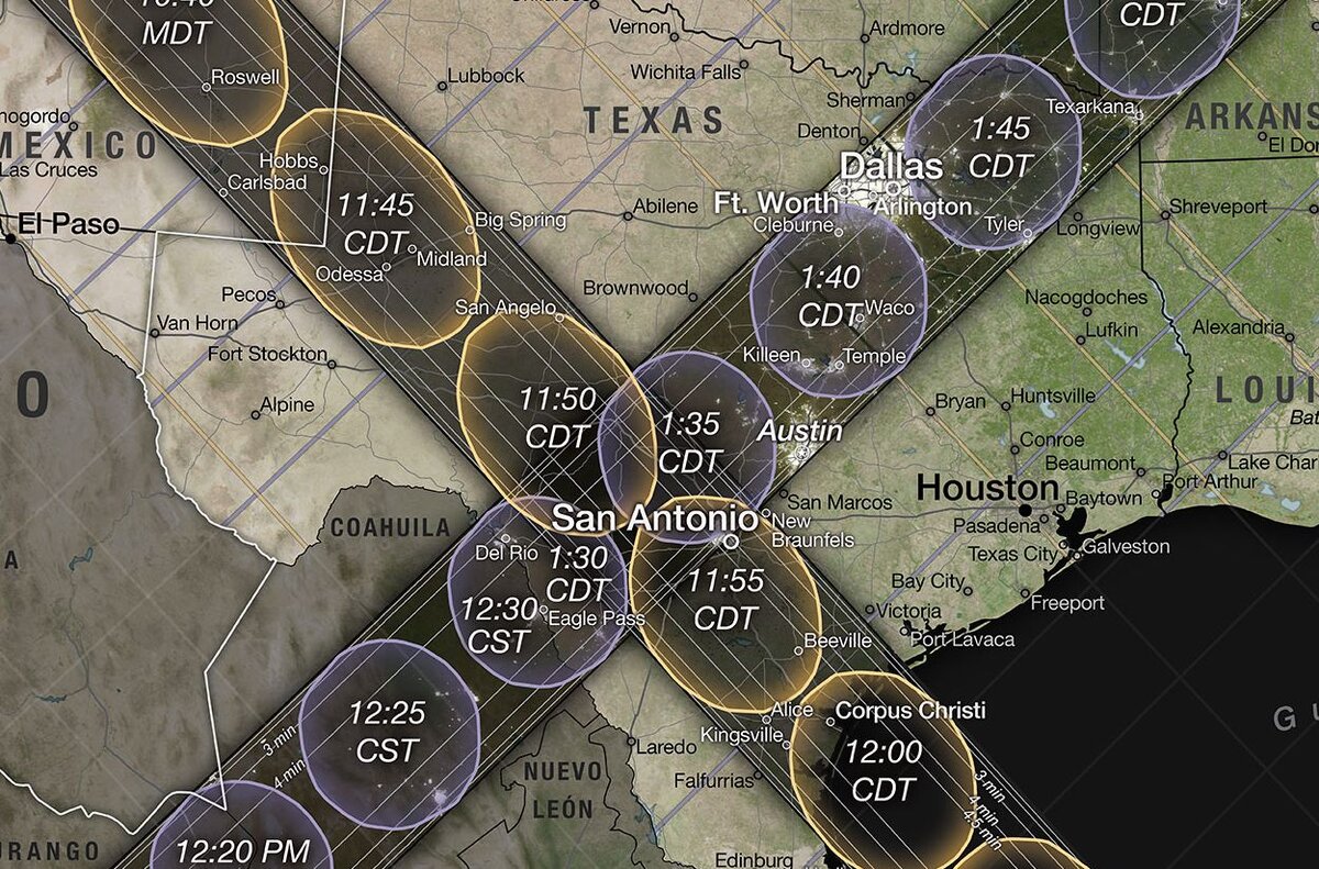 два затмения оставляют свои тени в США