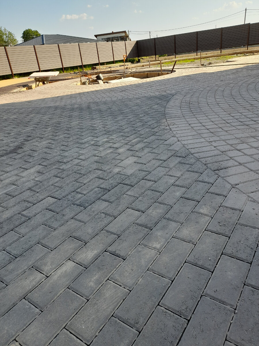 Сделаем тратуарная плитка брусчатка под ключ дренажный работа установка дождеприёмника планировка участка Санкт-Петербург 