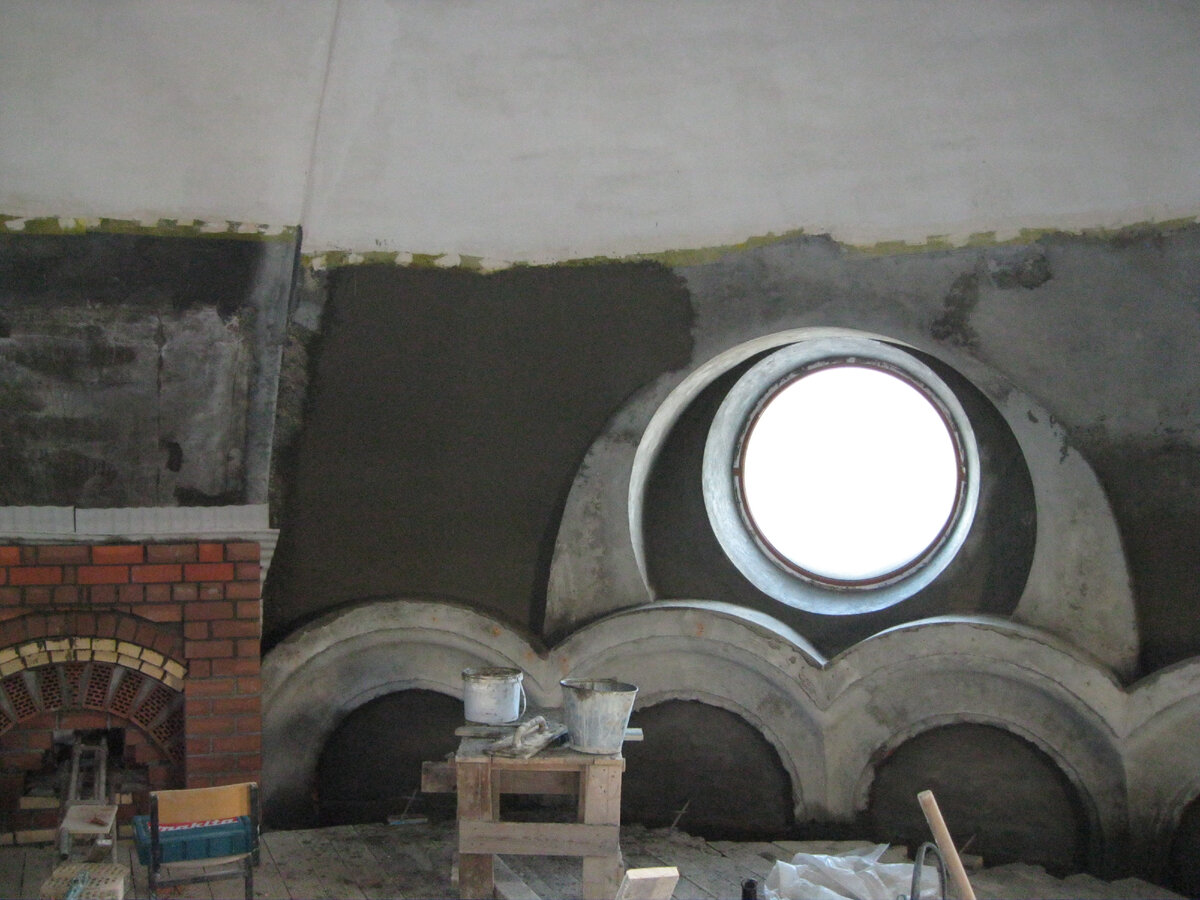 Отделка сводов и стен