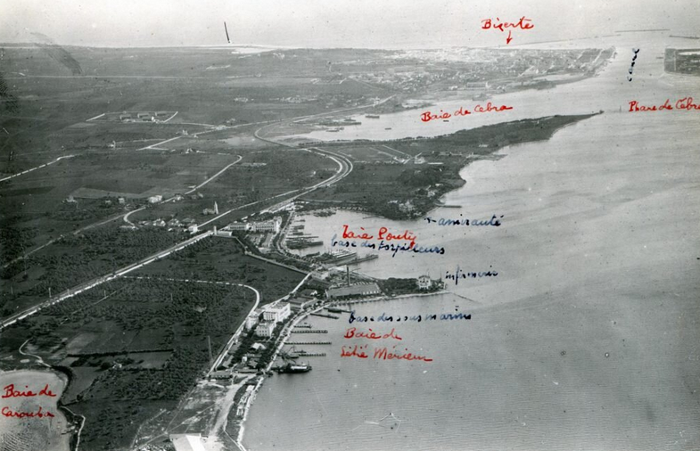 Размещение кораблей Русской эскадры в Бизерте