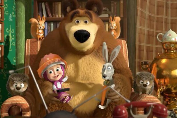 Кадр из м/ф Маша и Медведь