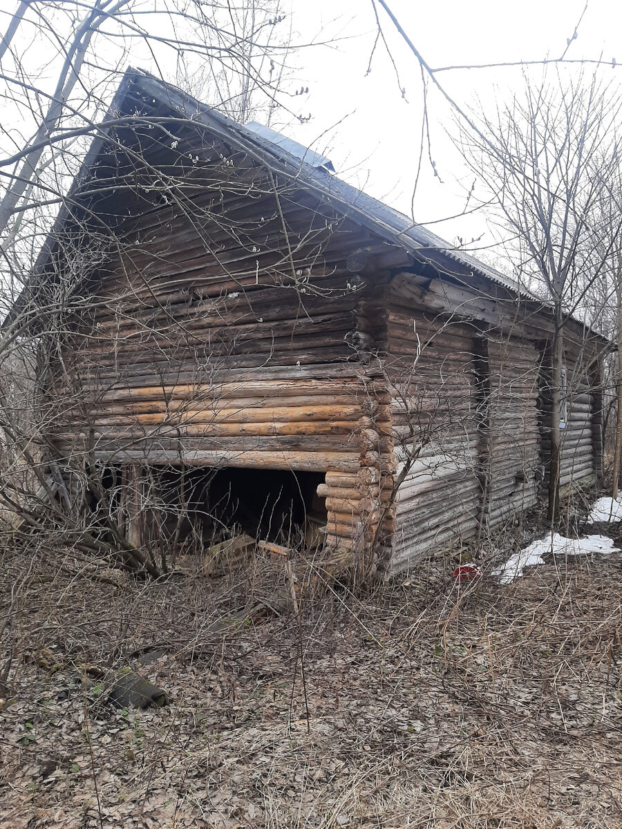 А это уже соседний дом. Тут явно жил пчеловод, т.к. несколько старых пчелиных домиков выглядывали на меня из под пола, где нет брёвен...