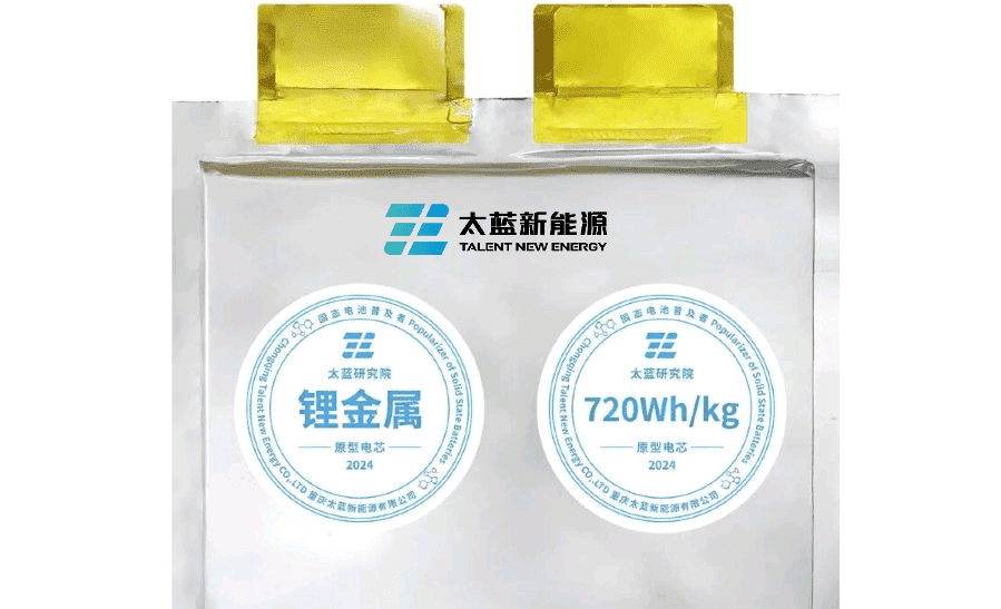    Talent New Energy бросает вызов именитым разработчикам и производителям аккумуляторов, поднимая планку плотности энергии до 720 Вт*ч/кг