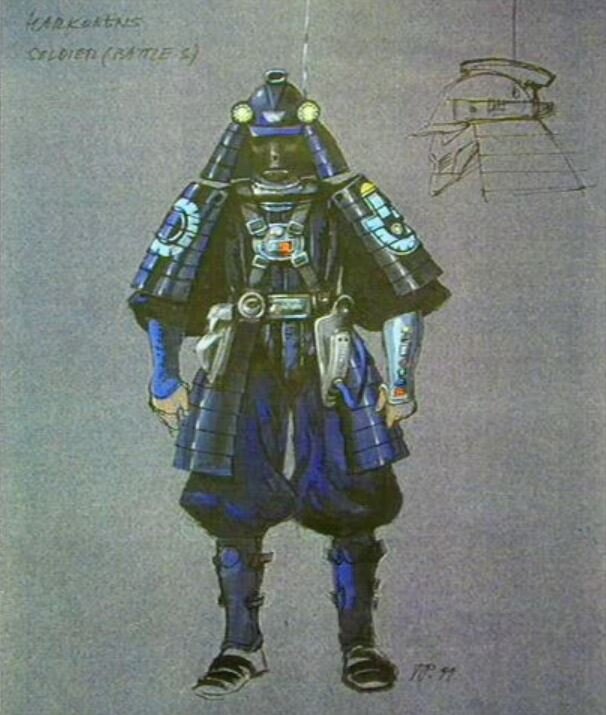 Гвардеец Харконненов (Harkonnen Guard). Эскиз костюма для мини-сериала «Дюна» (Frank Herbert's Dune, 2000)