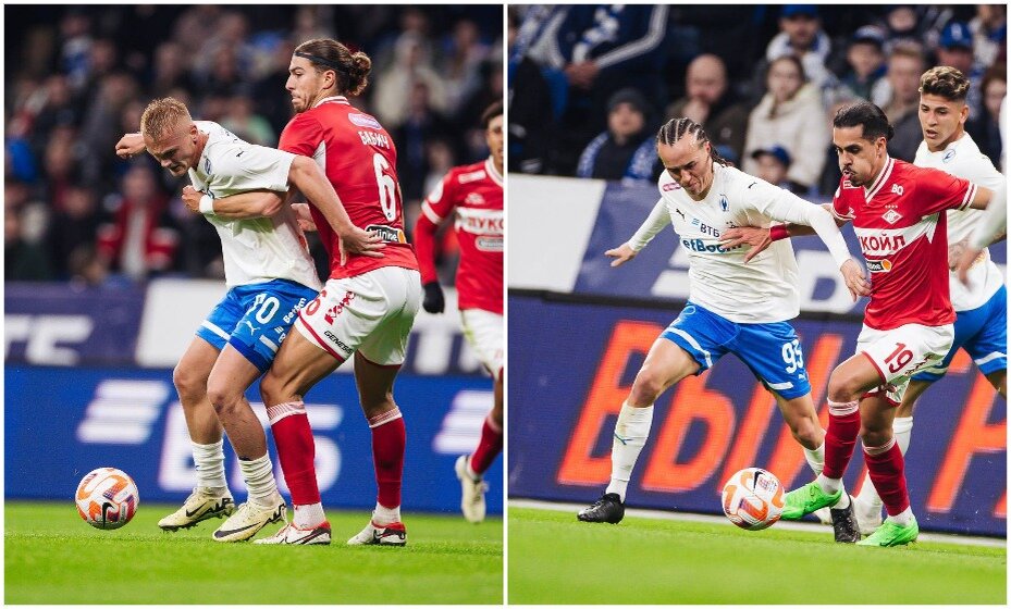    "Динамо" придушило "Спартак" в первом тайме, а во втором пропустило два мяча. Фото: ФК "Динамо"