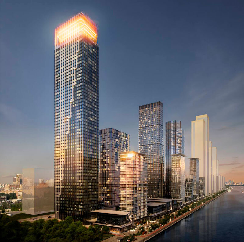 Новый жилой комплекс будет состоять из 11 корпусов, как сказано на сайте застройщика, а в самом высоком из них — 58-этажном — на крыше сделают маяк.-2