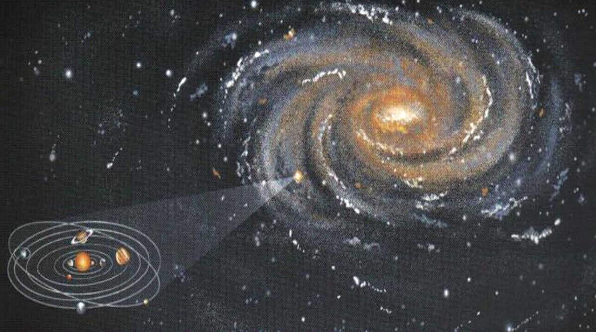 Млечный Путь - наша Галактика, в которой находится Земля и Солнечная система.