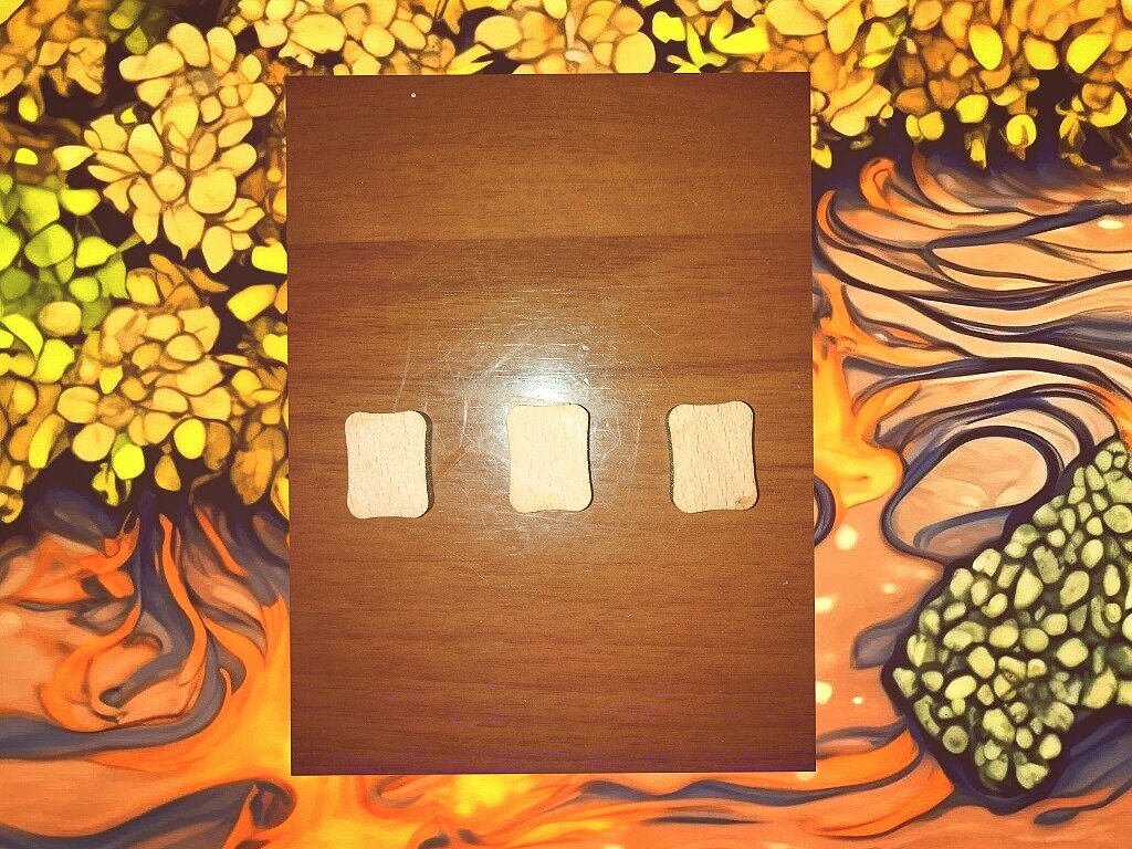 Фото 1. Выберите одну из трёх рун. Фотоколлаж канала Таро Портал ( + ИИ).