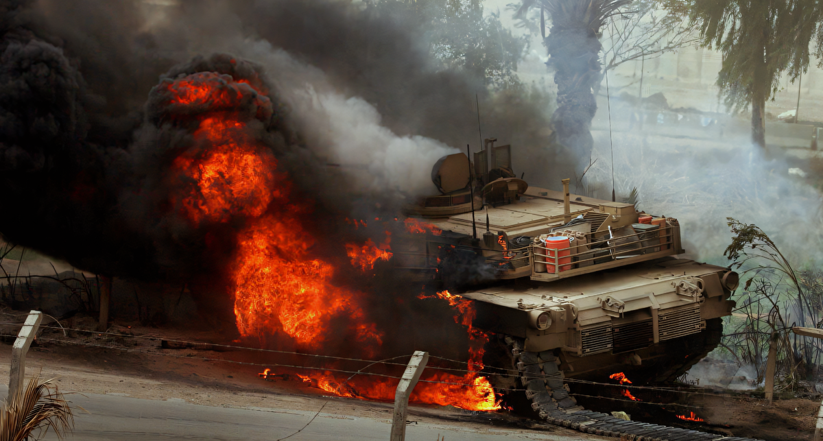 Абрамс в огне