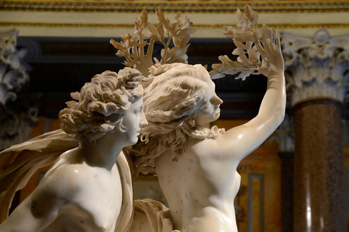 «Аполлон и Дафна» — ещё одна работа Бернини в галерее Боргезе. Фото: Alvesgaspar / Wikimedia