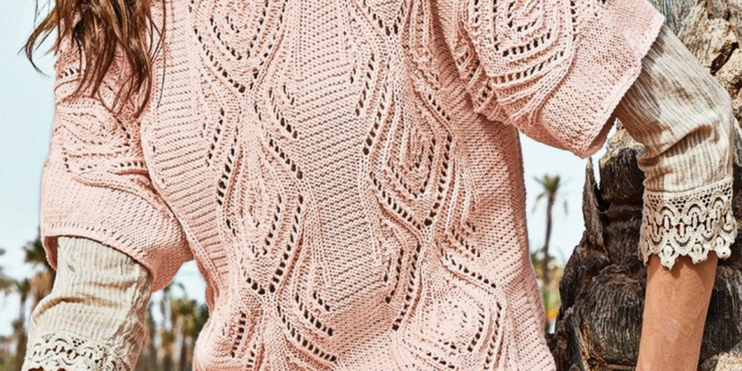 6 моделей спицами с коротким рукавом и немного истории вязания