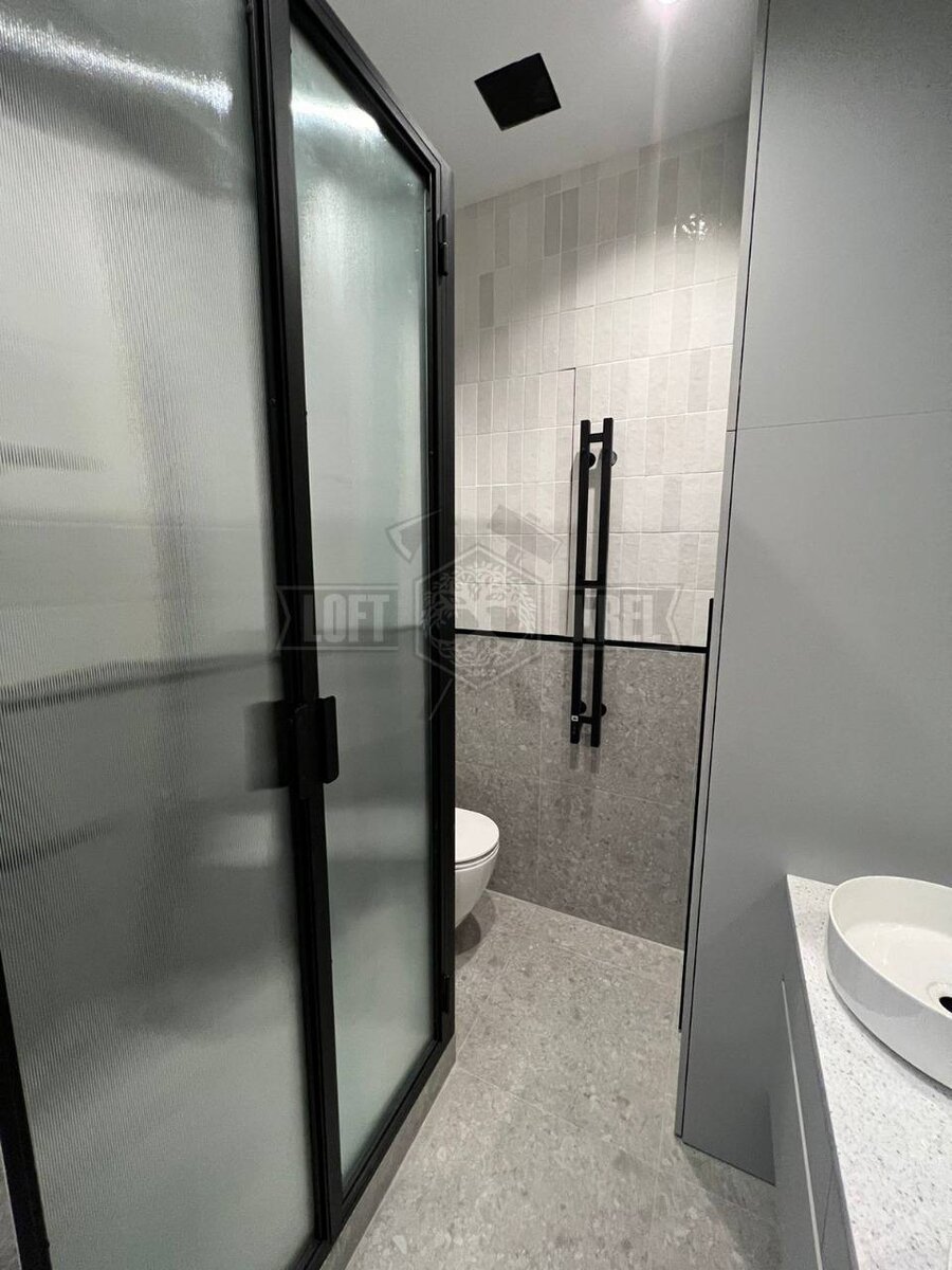 Душевая перегородка из нержавеющей стали  Loft Krel 