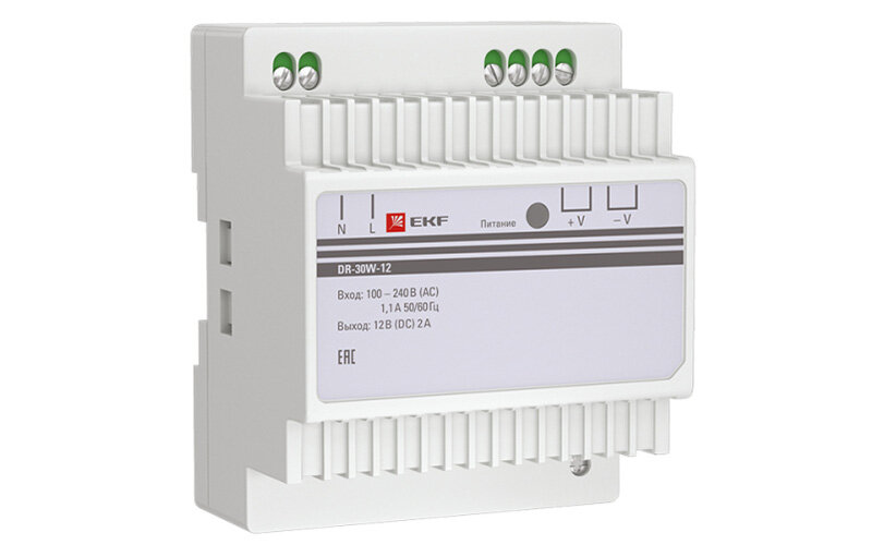 Блок питания 12 В DR-30 W-12 EKF PROxima 