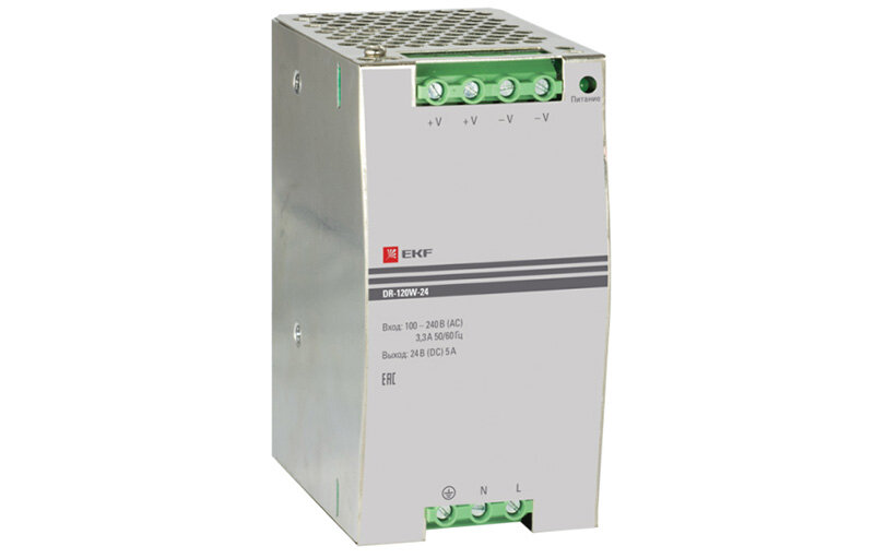 Блок питания 24В DR-120W-24 EKF PROxima 