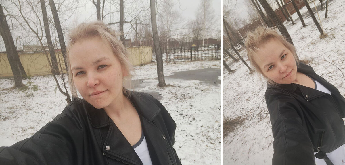 В субботу у нас выпал снег 😏 Это после того как уже всё стаяло 😣😪 Ветер дул в глаза, я всё думала как так встать, чтобы спокойно сделать фото))