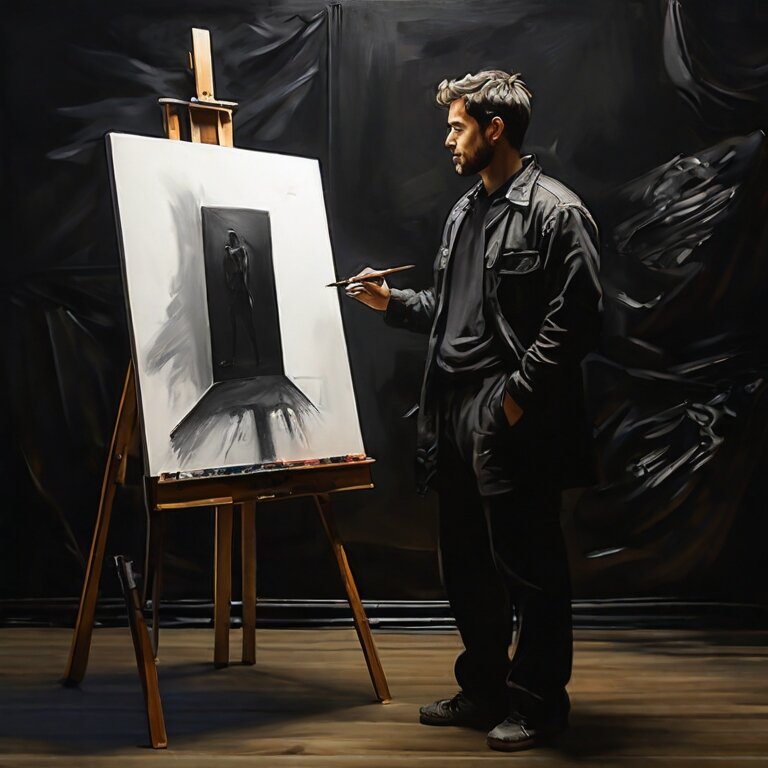 To paint a black picture