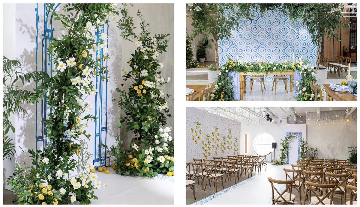 Декор свадьбы с лимонами