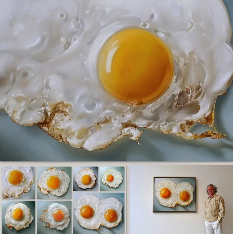 Художник Тьялф Спарнаай и его "Яичницы".