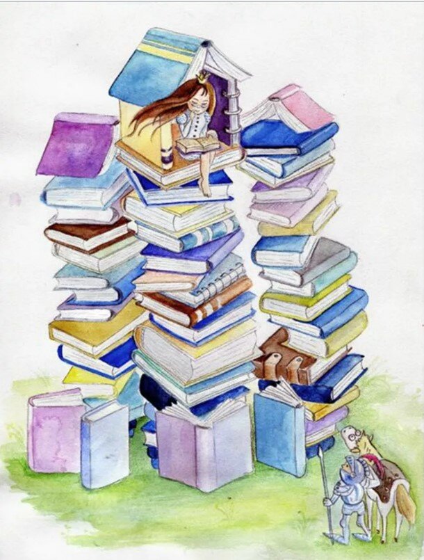 Рисунки про книжки. Иллюстрации к книгам. Книжка иллюстрация. Библиотека рисунок. Красивые книжки для детей.
