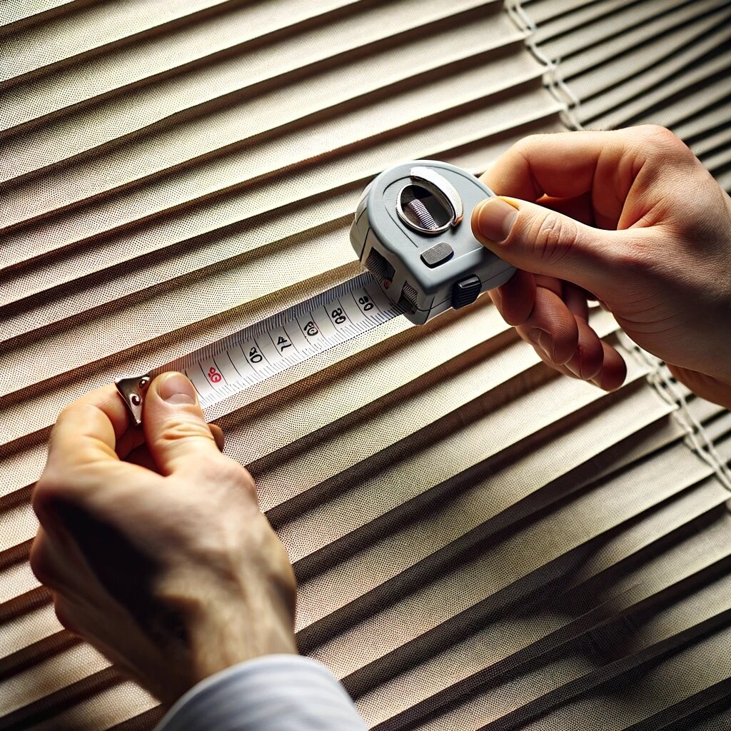 Замер штор плиссе 