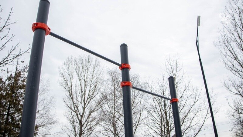    Спортивная зона появилась в центральном парке села Иргаклы Фото: ИА «Победа26»