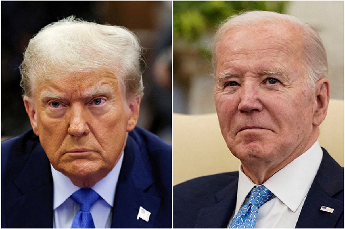    Дональд Трамп и Джо Байден.