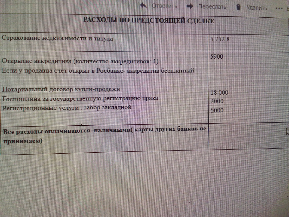 Страхования жизни и здоровья нет. Данные из моей почты.