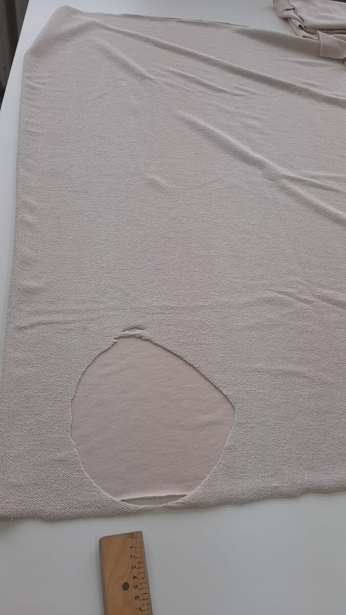 Пример вырубки на полотне