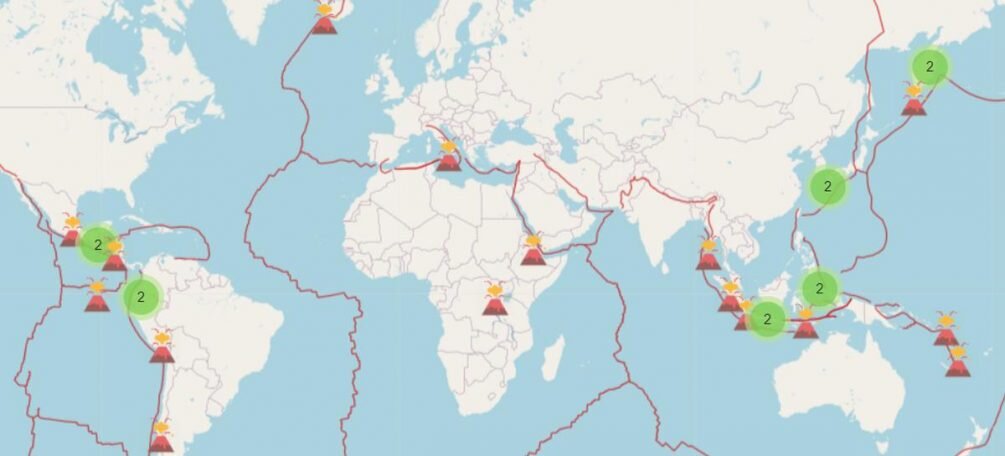   ����� ������������� ����������. �����������: earthquaketrack.ru, ��������