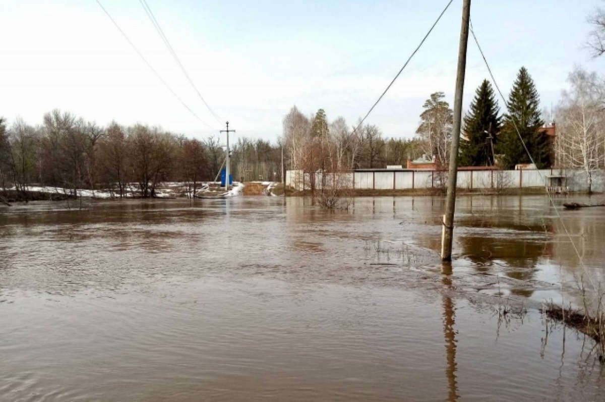    Течение реки смыло железобетонный мост в Бузулукском бору