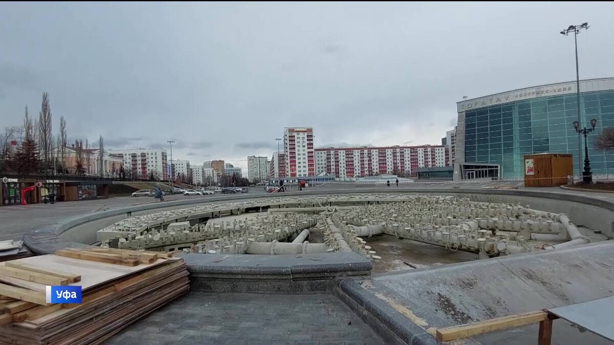    В Уфе началась подготовка к сезону фонтанов