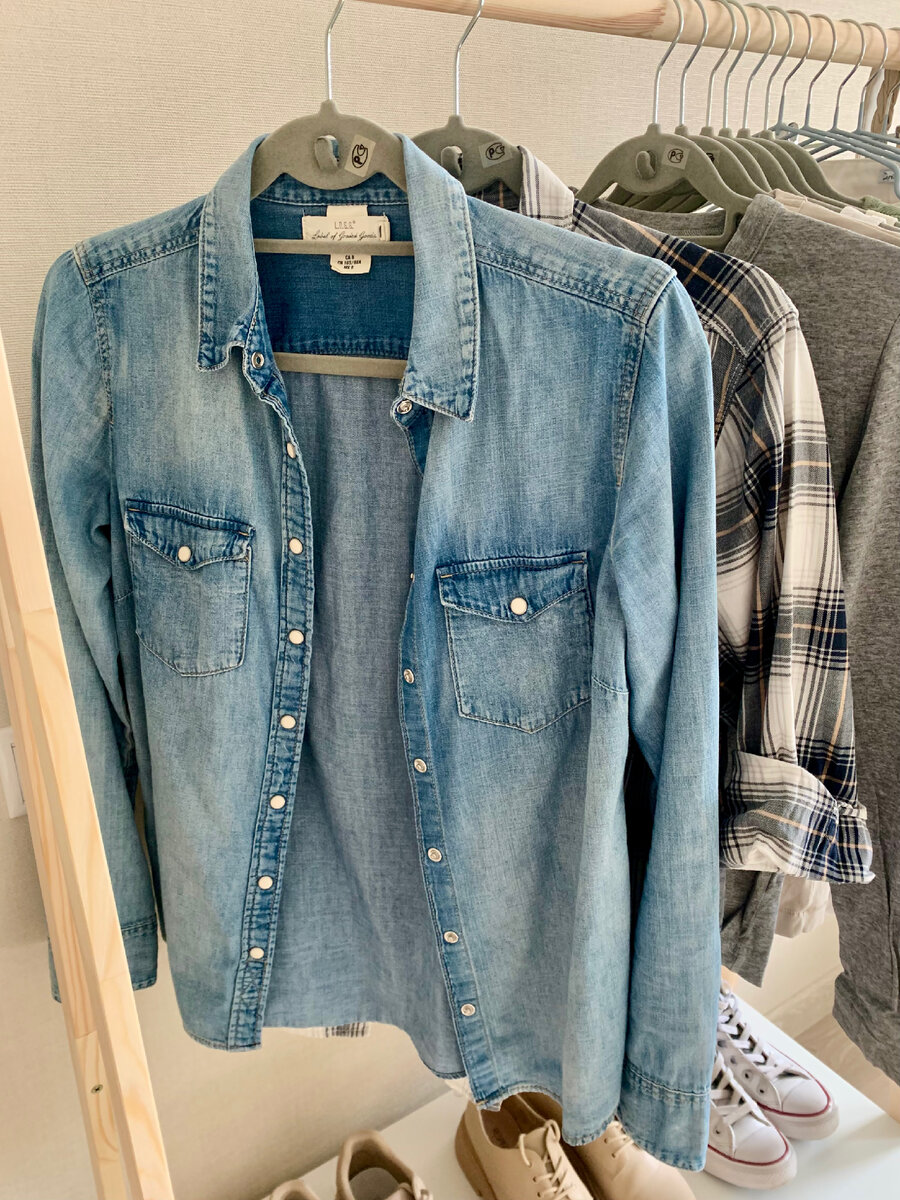 Джинсовая рубашка H&M, фланелевая рубашка H&M. Фото автора