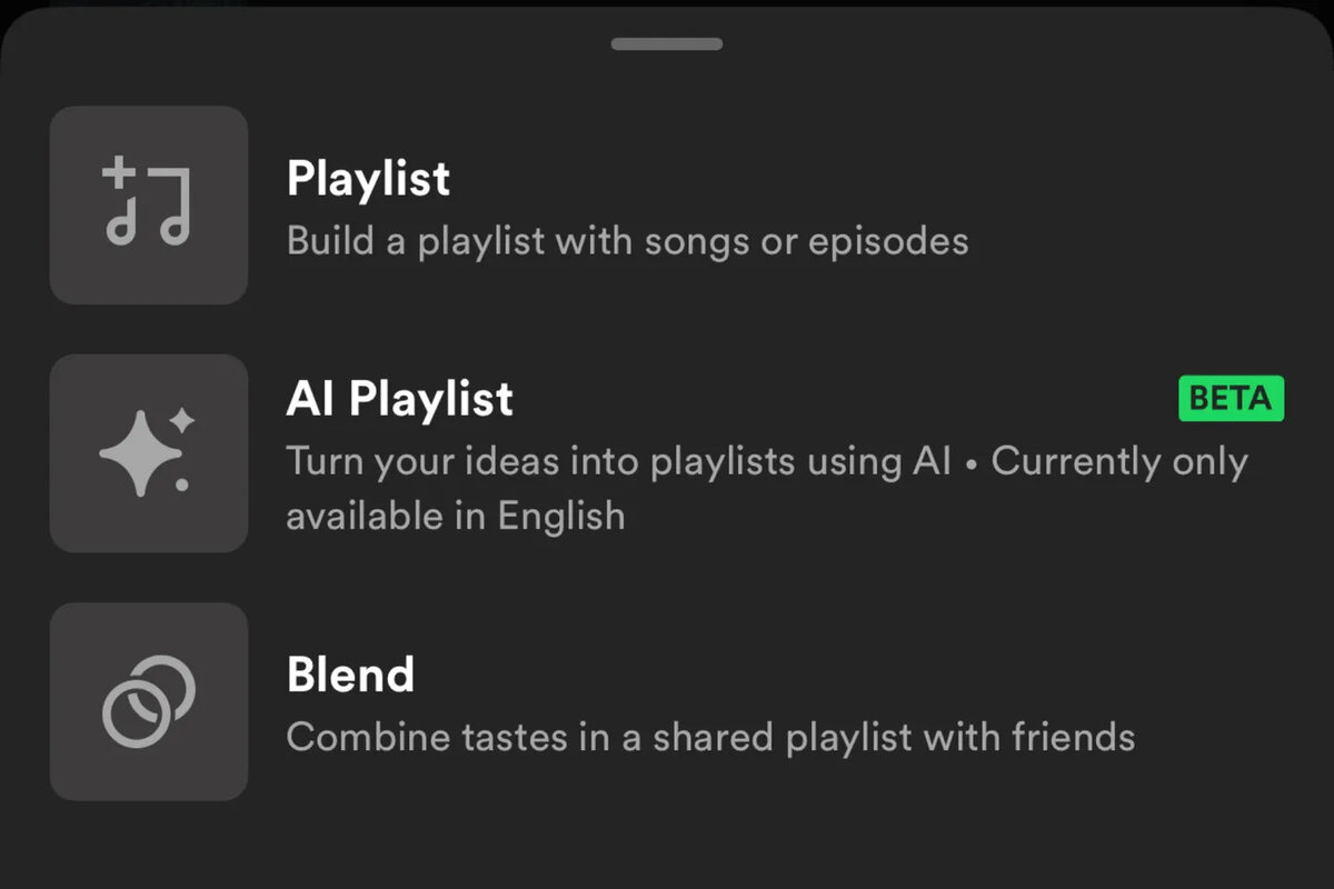 Spotify тестирует сгенерированные ИИ плейлисты на основе текстовых запросов  | Shazoo | Дзен