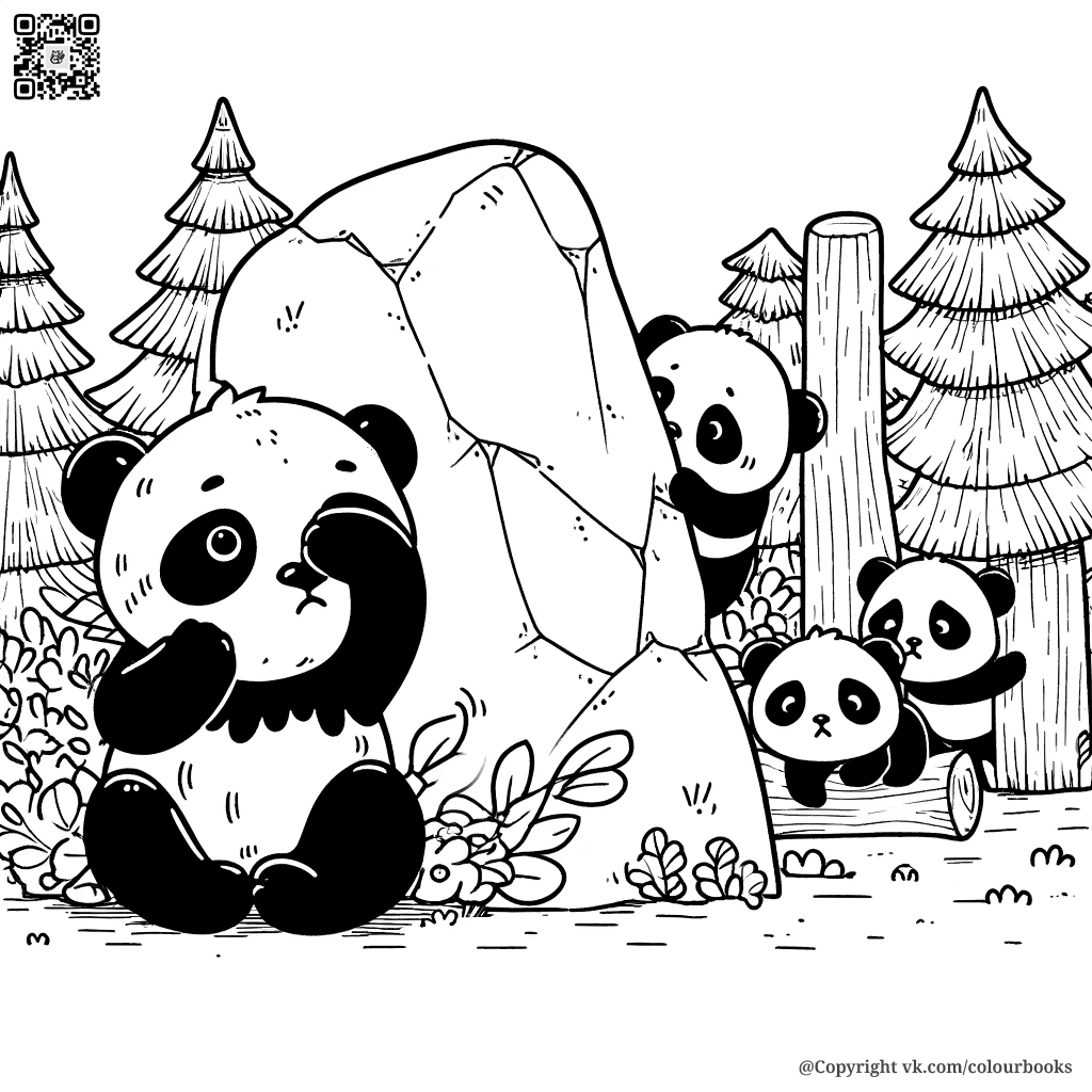 🐼 Откройте для Себя Волшебный Мир Панд: Раскрасьте Их Приключения! 🌿🎨 |  История раскрасок. Раскраски для детей и взрослых | Дзен