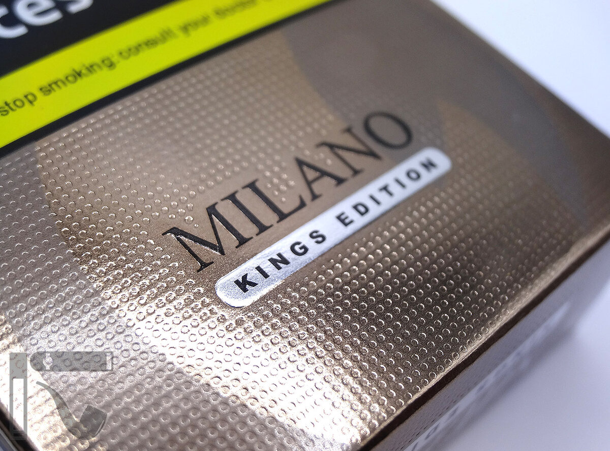 Сигареты Milano Gold King Edition. Фото: © канал "Уголок Курильщика"
