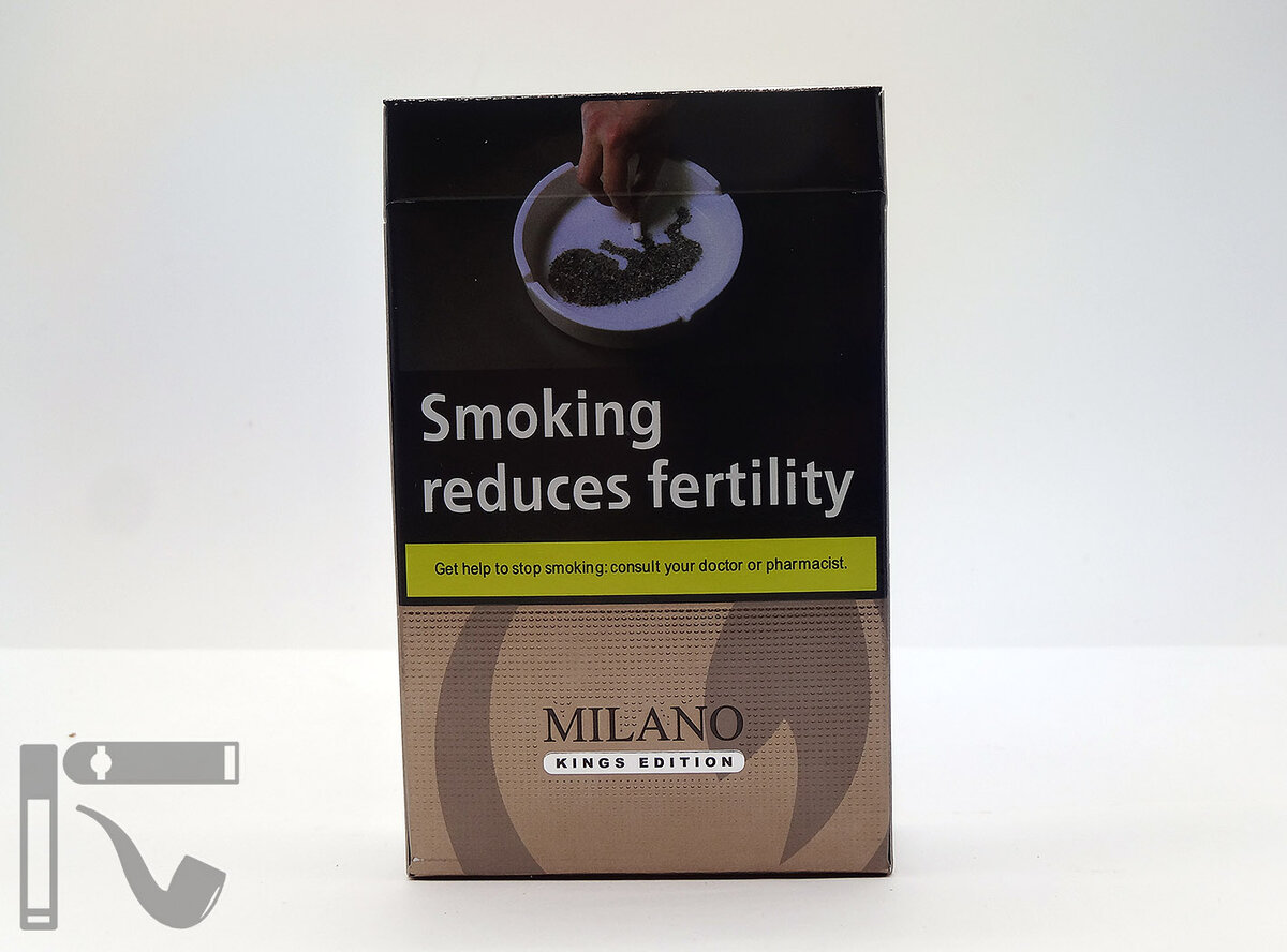 Сигареты Milano Gold King Edition. Фото: © канал "Уголок Курильщика"