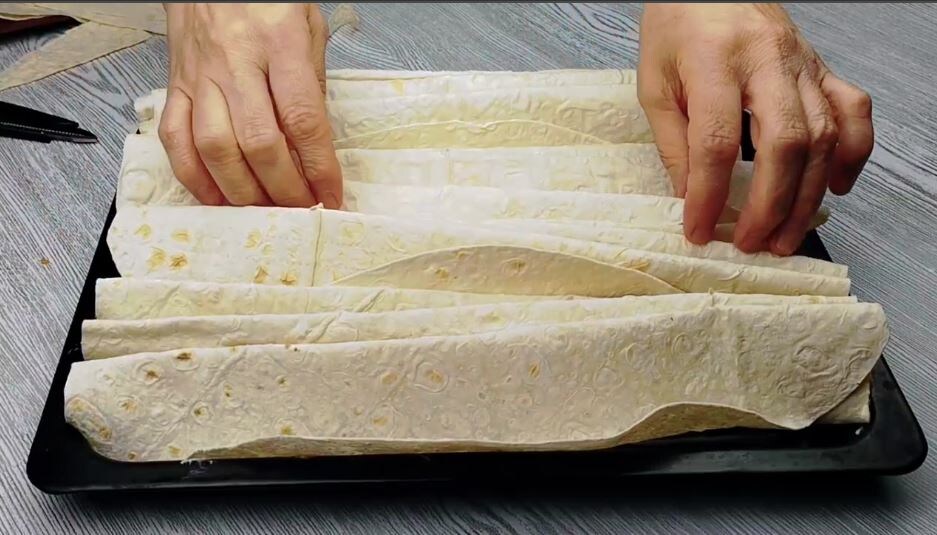 Шикарный Пирог-все что нужно это кефир, лаваш, яйца, творог!!!Ленивая ачма/Рецепты из лаваша