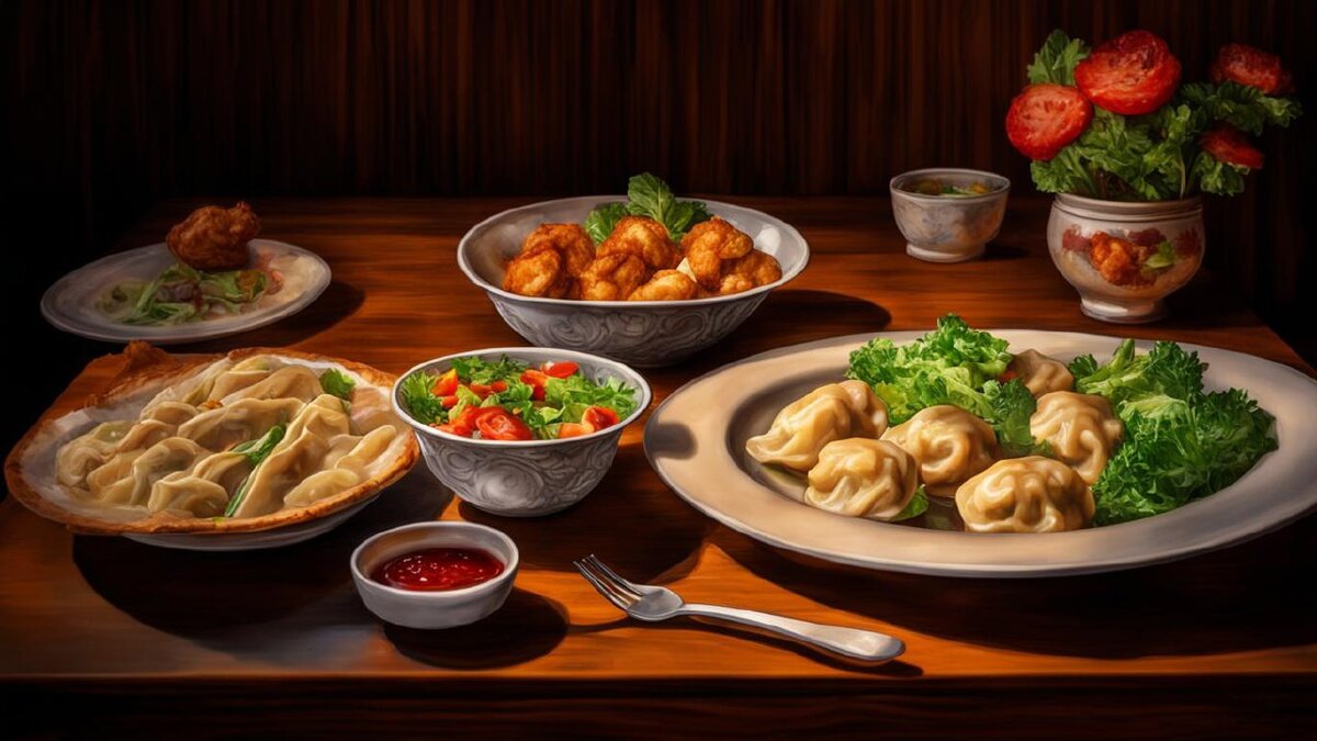 У Kandinsky получилась картинка в духе советской "Книги о вкусной и здоровой пище". Там, кстати, не только хорошие рецепты, но и меню на неделю есть