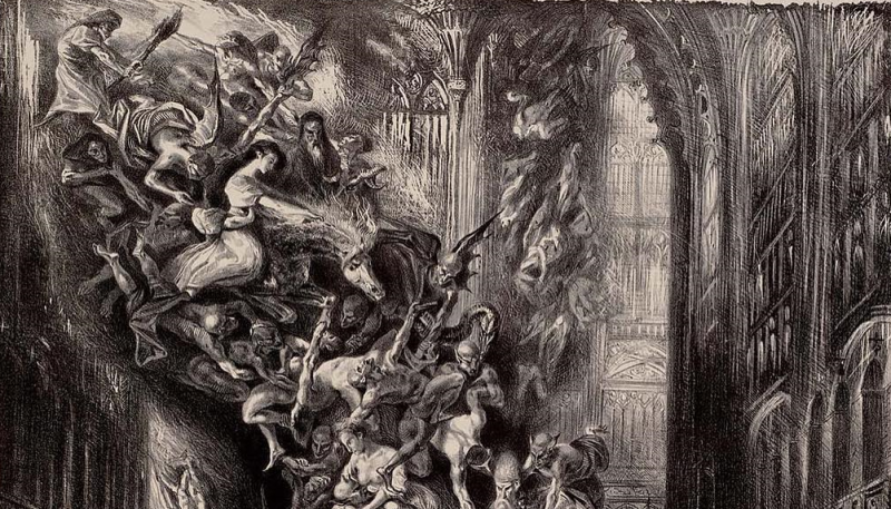  Луи Буланже. Ведьмы на Шабаше. Гравюра 1828 года. Прошло почти 200 лет, но ничего не изменилось.