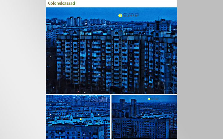    ХАРЬКОВ ПОГРУЗИЛСЯ ВО ТЬМУ. ФОТО: СКРИНШОТ СТРАНИЦЫ ТГ-КАНАЛА COLONELCASSAD
