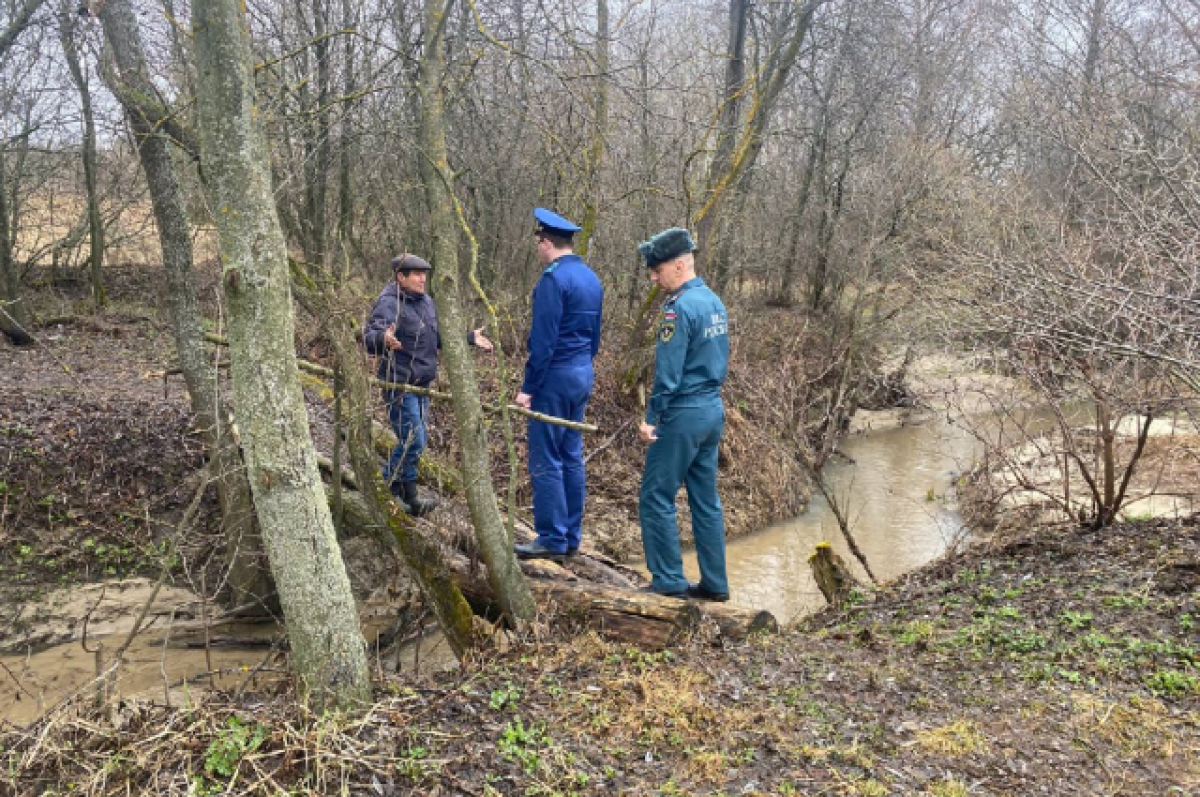    В селе Сядемка Пензенской области затопило грунтовую дорогу